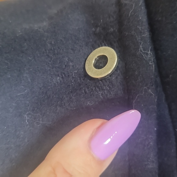 Bcbg max azria navy blue wool cashmere coat sz 10 - Picture 8 of 11